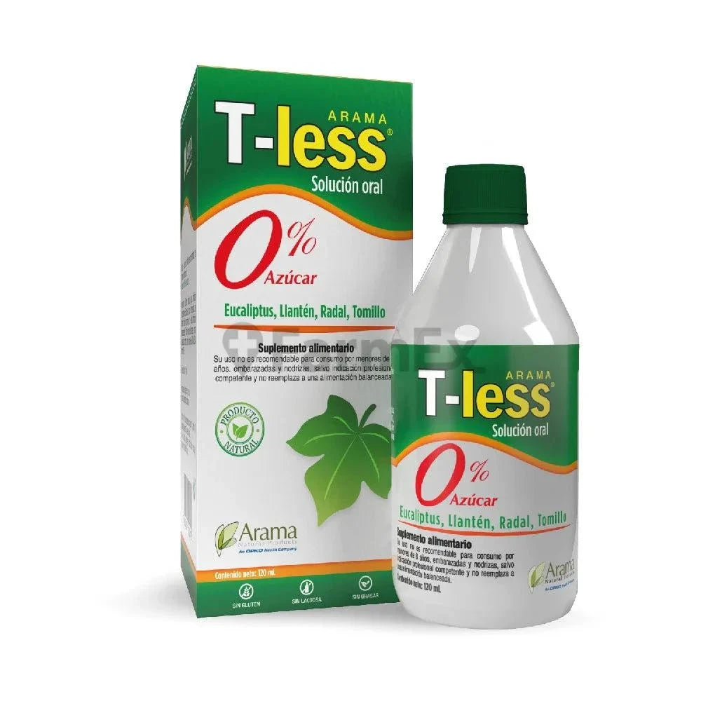 T - Less Solución Oral x 120 mL Farmex-MiaHealth-Persistente